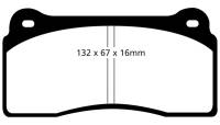 EBC - EBC Brakes DP91110 EBC 99-03 Aston Martin DB7 5.9 Orangestuff Front Brake Pads - Image 2