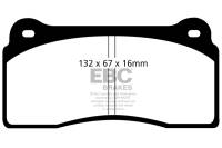 EBC - EBC Brakes DP91110 EBC 99-03 Aston Martin DB7 5.9 Orangestuff Front Brake Pads - Image 3