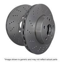 EBC - EBC Brakes RK2124XD EBC 13-16 Mercedes-Benz GL350 (X166) AMG Package 3.0TD RK Premium Drilled Front Rotors - Fits select 2012-2019 Mercedes-Benz models - Image 1