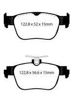 EBC - EBC Brakes UD2432 EBC 2022+ Audi A3 2.0T (40) Rear Ultimax Brake Pads - Fits 2022-2023 Audi A3 Quattro - Image 2