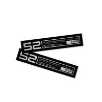fifteen52 - fifteen52 52-RSR-LIPDECAL-BLACK-SET fifteen52 Holeshot RSR Wheel Lip Decal Set of Four - Black - Image 1