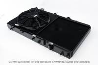 CSF - CSF Cooling - Racing & High Performance Division 2858FB CSF 92-00 Honda Civic All-Aluminum Fan Shroud w/12in SPAL Fan - Black Finish - Image 2