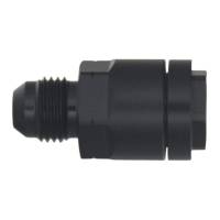 DeatschWerks - DeatschWerks 6-02-0103-B DeatschWerks 6AN Male Flare to 3/8in Female EFI Quick Connect Adapter - Anodized Matte Black - Image 1