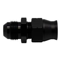 DeatschWerks - DeatschWerks 6-02-0111-B DeatschWerks 8AN Male Flare to 1/2in Hardline Compression Adapter - Anodized Matte Black - Image 1