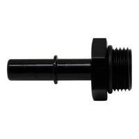 DeatschWerks - DeatschWerks 6-02-0115-B DeatschWerks 8AN ORB Male to 3/8in Male EFI Quick Connect Adapter - Anodized Matte Black - Image 1