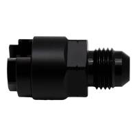 DeatschWerks - DeatschWerks 6-02-0120-B DeatschWerks 6AN Male Flare to 1/4in Female EFI Quick Connect Adapter - Anodized Matte Black - Image 1