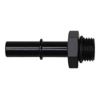 DeatschWerks - DeatschWerks 6-02-0122-B DeatschWerks 6AN ORB Male to 3/8in Male EFI Quick Connect Adapter - Anodized Matte Black - Image 1
