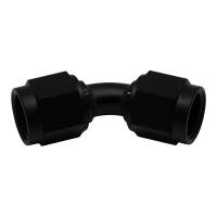DeatschWerks - DeatschWerks 6-02-0212-B DeatschWerks 6AN Flare Female Swivel 45-Degree to 6AN Flare Female Swivel - Anodized Matte Black - Image 1