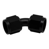 DeatschWerks - DeatschWerks 6-02-0213-B DeatschWerks 8AN Flare Female Swivel 45-Degree to 8AN Flare Female Swivel - Anodized Matte Black - Image 1