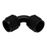 DeatschWerks - DeatschWerks 6-02-0216-B DeatschWerks 8AN Flare Female Swivel 90-Degree to 8AN Flare Female Swivel - Anodized Matte Black - Image 1