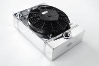 CSF - CSF Cooling - Racing & High Performance Division 7065 CSF Universal Drag Race / Tuck Radiator w/9in Spal Fan - 10.5in H x 10in L x 3.6in W - Image 1
