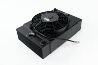 CSF - CSF Cooling - Racing & High Performance Division 7065B CSF Universal Drag Race / Tuck Radiator w/9in Spal Fan - 10.5in H x 10in L x 3.6in W - Black - Image 1