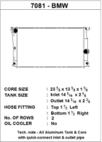 CSF - CSF Cooling - Racing & High Performance Division 7081 CSF BMW 2 Series (F22/F23) / BMW 3 Series (F30/F31/F34) / BMW 4 Series (F32/F33/F36) A/T Radiator - Fits select 2012-2018 BMW models - Image 2