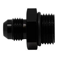 DeatschWerks - DeatschWerks 6-02-0401-B DeatschWerks 8AN ORB Male to 6AN Male Flare Adapter (Incl O-Ring) - Anodized Matte Black - Image 1