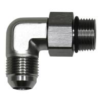 DeatschWerks - DeatschWerks 6-02-0412 DeatschWerks 10AN ORB Male Swivel to 10AN Male Flare 90-Degree Fitting - Anodized Titanium - Image 1