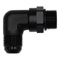 DeatschWerks - DeatschWerks 6-02-0412-B DeatschWerks 10AN ORB Male Swivel to 10AN Male Flare 90-Degree Fitting - Anodized Matte Black - Image 1