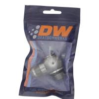 DeatschWerks - DeatschWerks 6-02-0417 DeatschWerks 10AN ORB Male to 10AN Male Flare Low Profile 90-Degree Swivel - Anodized DW Titanium - Image 2
