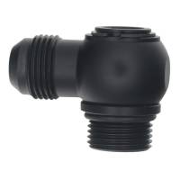 DeatschWerks - DeatschWerks 6-02-0417-B DeatschWerks 10AN ORB Male to 10AN Male Flare Low Profile 90-Degree Swivel - Anodized Matte Black - Image 1