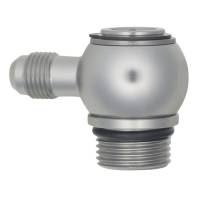 DeatschWerks - DeatschWerks 6-02-0420 DeatschWerks 10AN ORB Male to 6AN Male Flare Low Profile 90-Degree Swivel - Anodized DW Titanium - Image 1