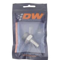 DeatschWerks - DeatschWerks 6-02-0517 DeatschWerks 10AN ORB Male to 3/8in Male Triple Barb Fitting (Incl O-Ring) - Anodized DW Titanium - Image 2