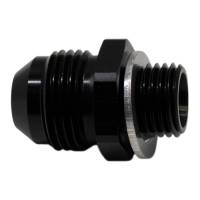 DeatschWerks - DeatschWerks 6-02-0618-B DeatschWerks 8AN Male Flare to M14 X 1.5 Male Metric Adapter (Incl Washer) - Anodized Matte Black - Image 1