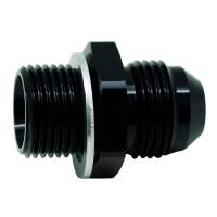 DeatschWerks - DeatschWerks 6-02-0620-B DeatschWerks 8AN Male Flare to M18 X 1.5 Male Metric Adapter (Incl Washer) - Anodized Matte Black - Image 1