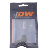 DeatschWerks - DeatschWerks 6-02-0650-B DeatschWerks Metric M12 to 3/8in Hose Barb 90-Degree Fitting w/ Venturi Port - Anodized Matte Black - Image 2