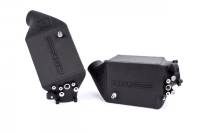 CSF - CSF Cooling - Racing & High Performance Division 8109 CSF 12-16 BMW M5 (F10) / 12-18 BMW M6 (F06/F12/F13) Twin Charge-Air-Cooler Set - Crinkle Black - Fits 2012-2019 BMW M5, M6, M6 Gran Coupe - Image 2