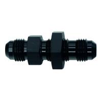 DeatschWerks - DeatschWerks 6-02-0708-B DeatschWerks 6AN Male Flare to 6AN Male Flare Bulkhead Adapter (Incl Nut) - Anodized Matte Black - Image 1