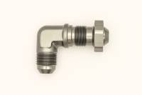 DeatschWerks - DeatschWerks 6-02-0711 DeatschWerks 8AN Male Flare To 8AN Male Flare Bulkhead Adapter 90-Degree (Incl. Nut) - Image 2