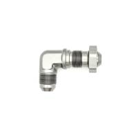 DeatschWerks - DeatschWerks 6-02-0711 DeatschWerks 8AN Male Flare To 8AN Male Flare Bulkhead Adapter 90-Degree (Incl. Nut) - Image 3