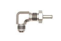 DeatschWerks - DeatschWerks 6-02-0713 DeatschWerks 8AN Male Flare To 5/16in. Male Barb Bulkhead Adapter 90-Degree (Incl. Nut) - Image 1