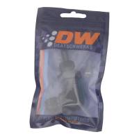 DeatschWerks - DeatschWerks 6-02-0713-B DeatschWerks 8AN Male Flare to 5/16in Male Barb Bulkhead Adapter 90-Degree - Anodized Matte Black - Image 2