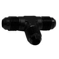 DeatschWerks - DeatschWerks 6-02-0721-B DeatschWerks 6AN Male Flare to 6AN Male Flare to 6AN Male Flare Tee Fitting - Anodized Matte Black - Image 1