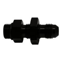 DeatschWerks - DeatschWerks 6-02-0726-B DeatschWerks 6AN O-Ring Male to 6AN Male Flare Bulkhead Include Nut - Anodized Matte Black - Image 1