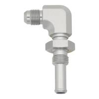 DeatschWerks - DeatschWerks 6-02-0733 DeatschWerks 6AN Male Flare to 90-Degree 3/8in Single Hose Barb - Anodized DW Titanium - Image 1