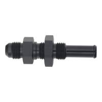 DeatschWerks - DeatschWerks 6-02-0734-B DeatschWerks 6AN Male Flare to Straight 3/8in Single Hose Barb - Anodized Matte Black - Image 1