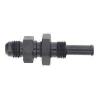 DeatschWerks - DeatschWerks 6-02-0739-B DeatschWerks 6AN Male Flare to Straight 5/16in Single Hose Barb - Anodized Matte Black - Image 1