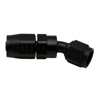 DeatschWerks - DeatschWerks 6-02-0818-B DeatschWerks 6 AN Female Flare Swivel 30-Degree Hose End CPE - Anodized Matte Black - Image 1