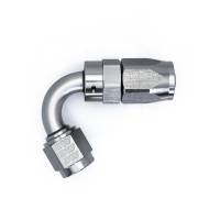 DeatschWerks - DeatschWerks 6-02-0820 DeatschWerks 6AN Female Swivel 120-Degree Hose End CPE - Anodized DW Titanium - Image 1