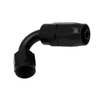 DeatschWerks - DeatschWerks 6-02-0820-B DeatschWerks 6 AN Female Flare Swivel 120-Degree Hose End CPE - Anodized Matte Black - Image 1