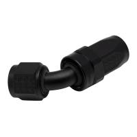DeatschWerks - DeatschWerks 6-02-0822-B DeatschWerks 8 AN Female Flare Swivel 60-Degree Hose End CPE - Anodized Matte Black - Image 1