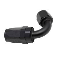DeatschWerks - DeatschWerks 6-02-0823-B DeatschWerks 8 AN Female Flare Swivel 120-Degree Hose End CPE - Anodized Matte Black - Image 1