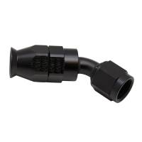 DeatschWerks - DeatschWerks 6-02-0851-B DeatschWerks 6AN Female Swivel 45-Degree Hose End PTFE (Incl 1 Olive Insert) - Anodized Matte Black - Image 1