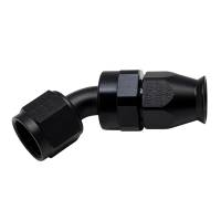 DeatschWerks - DeatschWerks 6-02-0855-B DeatschWerks 8AN Female Swivel 45-Degree Hose End PTFE (Incl 1 Olive Insert) - Anodized Matte Black - Image 1