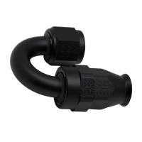 DeatschWerks - DeatschWerks 6-02-0857-B DeatschWerks 8AN Female Swivel 180-Degree Hose End PTFE (Incl Olive Insert) - Anodized Matte Black - Image 1