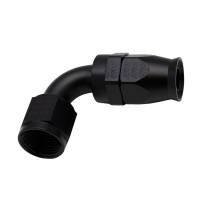 DeatschWerks - DeatschWerks 6-02-0860-B DeatschWerks 10AN Female Swivel 90-Degree Hose End PTFE (Incl Olive Insert) - Anodized Matte Black - Image 1