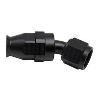 DeatschWerks - DeatschWerks 6-02-0873-B DeatschWerks 8 AN Female Flare Swivel 30-Degree Hose End PTFE - Anodized Matte Black - Image 1