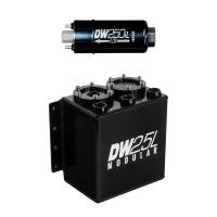 DeatschWerks - DeatschWerks 6-251-25ST DeatschWerks 2.5L Modular Surge Tank (Incl. 1 DW250iL In-Line Fuel Pump) - Image 1
