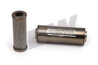 DeatschWerks - DeatschWerks 8-03-070-100K DeatschWerks Stainless Steel 8AN 100 Micron Universal Inline Fuel Filter Housing Kit (70mm) - Image 3
